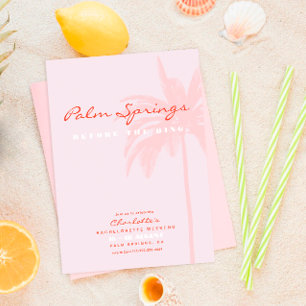 Invitation Enterrement de vie de jeune fille Destination Plag