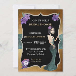 Invitation Enterrement de vie de jeune fille d'octobre Hallow