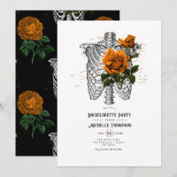 Enterrement de vie de jeune fille gothique floral