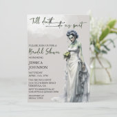 Invitation Enterrement de vie de jeune fille Halloween Mariée (Debout devant)