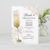 Invitation Enterrement de vie de jeune fille Ivory Bow Perles (Debout devant)