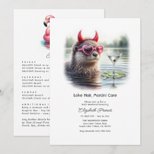Invitation enterrement de vie de jeune fille Lake