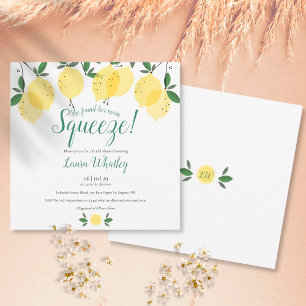 Invitation Enterrement de vie de jeune fille Main Squeeze Lem