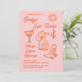 Invitation Enterrement de vie de jeune fille occidental fanta (Debout devant)