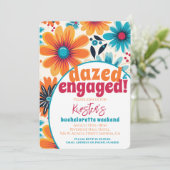 Invitation Enterrement de vie de jeune fille Rétro Étourdie e (Debout devant)