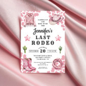 Invitation Enterrement de vie de jeune fille Rodeo Rose Moder