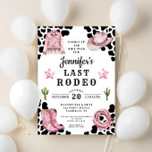 Invitation Enterrement de vie de jeune fille Rose Moderne Der