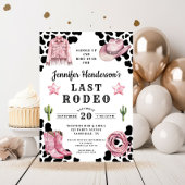 Invitation Enterrement de vie de jeune fille Rose Moderne Der