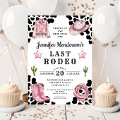 Invitation Enterrement de vie de jeune fille Rose Moderne Der