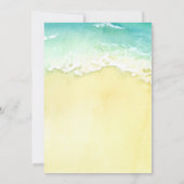 Invitation Enterrement de vie de jeune fille Tropical The las (Dos)