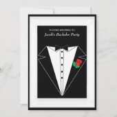 Invitation Enterrement de vie de jeune garçon (Devant)