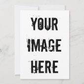 Invitation Entièrement personnalisable (Dos)