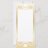 Invitation entièrement personnalisable pour soirée (Dos)