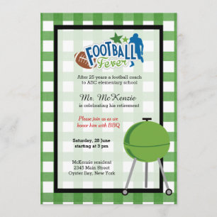 Invitation entraîneur de football à la retraite