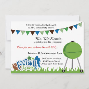 Invitation entraîneur de football à la retraite