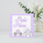 Invitation Entraîneur et château parfaits de princesse baby (Debout devant)