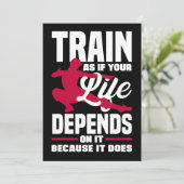 Invitation Entraînez Comme Si Votre Vie En Dépendait Parce Qu (Debout devant)