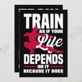 Invitation Entraînez Comme Si Votre Vie En Dépendait Parce Qu (Devant / Derrière)