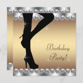 Invitation Entrée à la fête d'anniversaire (Devant / Derrière)