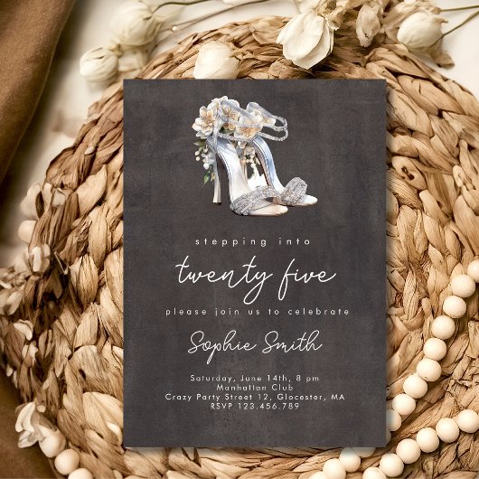 Invitation Entrée...aquarelle de fête de femme