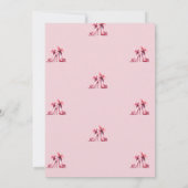 Invitation Entrée...aquarelle de fête de femme (Dos)