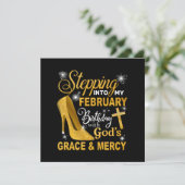 Invitation Entrée Dans Mon Anniversaire De Février Avec La Gr (Debout devant)