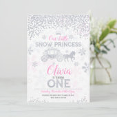 Invitation Entrée Princesse 1er anniversaire Parties scintill (Debout devant)