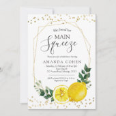 Invitation Entrée principale de douche nuptiale au citron (Devant)