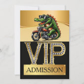 Invitation Entrée VIP à la fête du rassemblement de motards (Devant)