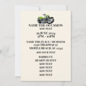 Invitation Entrée VIP de la fête de motards (Dos)