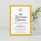 Invitation ENTREPRISE ANNIVERSAIRE d'entreprise moderne mouta (Debout devant)