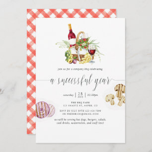 Invitation Entreprise BBQ Picnic Ajouter un logo