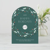 Invitation Entreprise Commerce de détail Wreath Arch Diecut (Debout devant)