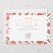 Invitation ENTREPRISE DE NOËL MERCI amusant c'est la citation (Dos)