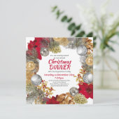 Invitation ENTREPRISE DE Wreath de Noël DÎNER (Debout devant)
