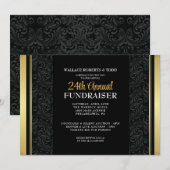 Invitation Entreprise Enchère Entreprise Gala de financement (Devant / Derrière)