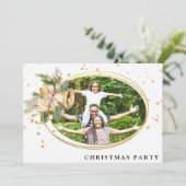 Invitation *~* Entreprise familiale. Photo de fête de Noël AP (Debout devant)