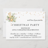 Invitation *~* Entreprise familiale. Photo de fête de Noël AP (Dos)