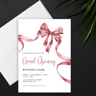 Invitation Entreprise Grand Ouverture du ruban moderne
