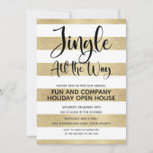 Invitation Entreprise Jingle Tout le chemin Holiday Open Hous (Devant)