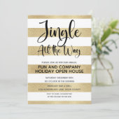 Invitation Entreprise Jingle Tout le chemin Holiday Open Hous (Debout devant)