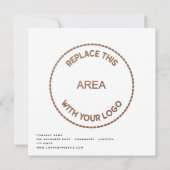 Invitation Entreprise Jour de la Famille Logo d'entreprise Ph (Dos)