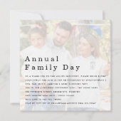 Invitation Entreprise Jour de la Famille Logo d'entreprise Ph (Devant)