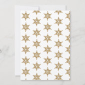 Invitation Entreprise moderne Noël Party Or (Dos)