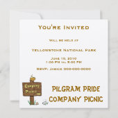 Invitation Entreprise Pique-nique (Dos)