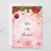 Invitation Entreprise Red Noël (Dos)