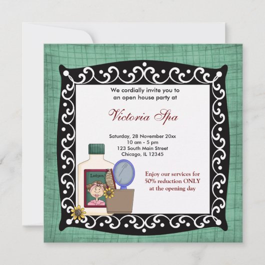 Invitation Entreprise Spa Open House (Devant)