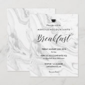 Invitation Entreprises commerciales - Petit déjeuner (Devant / Derrière)