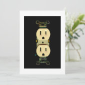 Invitation Entreprises d'électriciens de prise électrique (Debout devant)