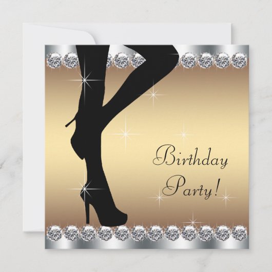 Invitation Entrer dans la fête d'anniversaire (Devant)